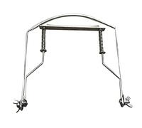 Lodokdre Supporto Armonica 10 Fori Arpa Blu Bocca Supporto Organo Supporto Armonica - Argento