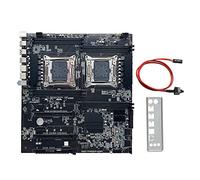 Lodokdre X99 Dual-Socket Mining Scheda Madre con Interruttore +Lunetta LGA2011-3 Dual CPU DDR4 Memory Slot 8XSATA2.0 M.2 Scheda Madre