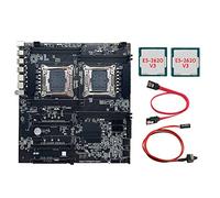 Lodokdre X99 Dual-Socket Scheda Madre+2XE5-2620V3 CPU+ Interruttore+ SATA LGA2011-3 Dual CPU DDR4 ECC RAM Slot 8XSATA2.0 E-ATX
