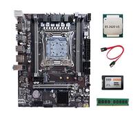 Lodokdre X99 Scheda Madre LGA2011-3 Computer Scheda Madre con E5 2620 V3 CPU+SATA3 SSD 128G+DDR4 4GB 2666Mhz RAM+ SATA