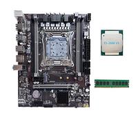 Lodokdre X99 Scheda Madre LGA2011-3 Computer Scheda Madre Supporto Dual Channel DDR4 RAM con E5 2666 V3 CPU+DDR4 8GB 2133Mhz RAM