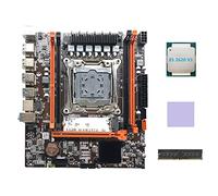 Lodokdre X99H Scheda Madre LGA2011-3 Computer Scheda Madre Supporto DDR4 Memoria con E5 2620 V3 CPU+DDR4 4G 2666Mhz RAM+Pad Termico