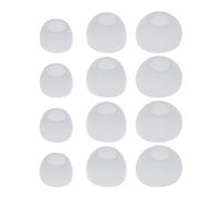 Lodoot 12pcs/ Morbido Silicone Punta Dell'orecchio di Ricambio Auricolari Per In-Ear Cuffie Auricolari Accesso Nero Bianco Trasparente 4.5mm jack universale per cuffie per grandi, medie e piccole