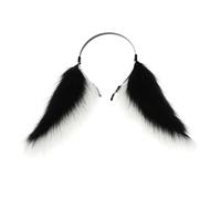 Lodoot Cerchietto per capelli con orecchie a lop, per feste di Halloween, cameriera, personaggio di ruolo, accessorio per costume cosplay