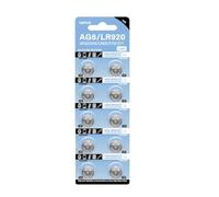 Lodoot Confezione da 10/20/50 batterie alcaline AG6/LR920 da 320 mAh a bottone di lunga durata per orologio telecomando giocattolo batteria a bottone orologio al quarzo