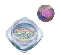 Lodoot Cromate Unghie Polvere Unghie Glitter Decorazione Metallico Effetto Mirrour Coloretto Pigmento Polvere Resina Artigianato, Unghie Art Nail Art Camaleonte Rosa Fantasia Neon Rosa