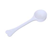 Lodoot Cucchiaio dosatore con manico lungo da 3 g, per latte in polvere, caffè, proteine in polvere, colore bianco