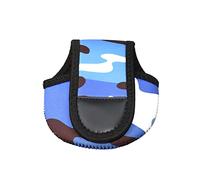 Lodoot Custodia protettiva per mulinello da pesca, per spinning, baitcasting, tamburo, zattera, custodia per accessori da pesca, custodia per baitcasting, mano sinistra e destra, Colore: blu., Taglia