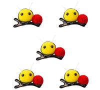 Lodoot Molletta per capelli con api in peluche per ragazza api gialle clip per capelli laterale forcina per capelli Decori per la famiglia Riunione di api Mollette per capelli Carino piccola ape