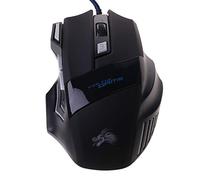 Lodoot Mouse da gioco 7 pulsanti USB LED pulsante di respirazione 5500 DPI Gaming ergonomico per PC portatile