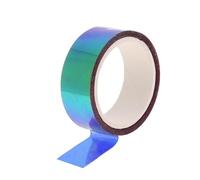 Lodoot Nastro laser per ginnastica ritmica, 15 mm x 5 m, blu, giallo, verde, colore giapponese