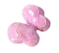 Lodoot Paillettes Farfalla Farfalla Forma Imbottito Capelli per Portachiavi Cappello Cucito Forniture Patch Clip per Capelli Decorazione Doppio strato di cotone riempimento accessori gioielli colorati