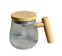 Lodoot - Tazza da caffè con agitazione automatica di proteine elettriche in polvere, tazza interna in vetro, miscela proteica ad alta velocità