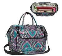 LoDrid Borsa della Bibbia con tasche multiple per oggetti di studio biblico, porta bibbia con telaio in acciaio top per donne signora, totem