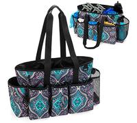 LoDrid Borsa per la pulizia della borsa con divisori per prodotti per la pulizia, organizer per sacchetti di pulizia con tracolla per lavori di pulizia, Totem, (solo borsa)