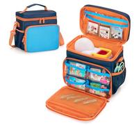 LoDrid Borsa portaoggetti compatibile con Little Tikes Story Dream Machine Books Starter Set, custodia da trasporto con manico e tracolla per libro di fiabe, personaggio, blu, solo borsa