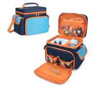 LoDrid Custodia compatibile con Tonie, organizer da trasporto per set di lettori audio, borsa portatile con tracolla e maniglia per ricarica, cuffie e accessori, blu, solo borsa
