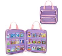 LoDrid Custodia da viaggio compatibile con libri Little Tikes Story Dream Machine, può contenere fino a 8 personaggi e 24 libri, borsa per giocattoli, collezione di personaggi, viola (solo borsa)