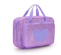 LoDrid Valigetta per bambole compatibile con Barbie da 30 cm, viola