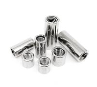 LOEASE 10 pz M3 M4 M5 304 in Acciaio Inox Estendere Lungo Allungare Rotondo Dado di Accoppiamento Connettore Giunto Manicotto Dado (Size : M5*8 * 30-10PCS)
