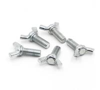 LOEASE Dadi ad Alette 2/5/10 pz Ala Bulloni Vite a Farfalla in Acciaio Inox 304 M4 M5 M6 M8 Ala Testa Viti A Pollice (Size : 16mm, Color : M4 10pcs)