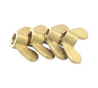 LOEASE Dadi ad Alette 2/5PCS Ottone Rame Farfalla Dadi ad Alette M3 M4 M5 M6 M8 M10 M12 Materiale Stringere A Mano Dado (Size : M6-5 PCS)