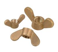 LOEASE Dadi ad Alette 5/10 pz M3 M4 M5 M6 M8 M10 M12 Dado ad Alette in Rame Ottone Dado a Farfalla Tappo a Vite Stretto a Mano (Color : 5pcs, Size : M10)