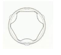 LÖBRO Set Cuffie Albero Motore per Toyota Corolla Verso ZER_ ZZE_ R1_ ZZE12_