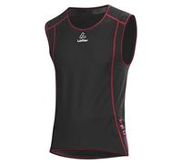 LÖFFLER Canottiera da Uomo HR. Windstopper Transtex Light, Uomo, Singlet, 22607, Nero/Rosso, XL