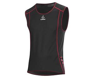 LÖFFLER Canottiera da Uomo HR. Windstopper Transtex Light, Uomo, Singlet, 22607, Nero/Rosso, XL