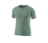 LÖFFLER Maglietta intima da uomo Merino Light oliva | 50