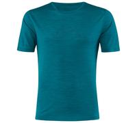 Löffler - Printshirt Mountains Merino-Tencel - Maglia merino 52 blu