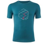 Löffler - Printshirt Tracking Merino Light - Maglia merino 54 blu