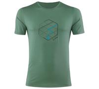 Löffler - Printshirt Tracking Merino Light - Maglia merino 54 verde