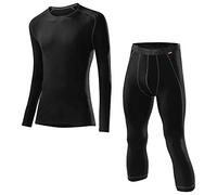 Löffler - Set di Biancheria Termica con Pantalone a 3/4 e Maglia a Maniche Lunghe, Uomo