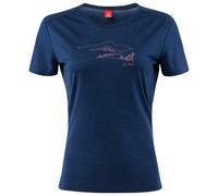 Löffler - Women's Printshirt Country Merino-Tencel - Maglia merino 36 blu