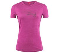 Löffler - Women's Printshirt Country Merino-Tencel - Maglia merino 38 porpora