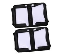 LOEFLIFA 2 Pezzi 128 custodia Astuccio disco supporto per custodia porta custodia per portacd custodia dvd bag DVD organizzatore protettore organizzatore dvd pu Black