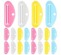 LOEFLIFA 20 Pezzi Spremi Tubetti Plastica Manuale Rullo per Dentifricio Crema e Detergente Viso Piccolo e Portatile per Uso Domestico e Viaggio