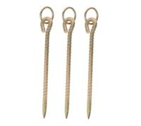 LOEFLIFA 3 Dog Tie Out Anchor Heavy Duty Spiral Ground Stakes For Outdoor Camping Livestock Tethering Posts Compatible With Dogs Cattle Sheep Horses