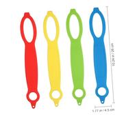 LOEFLIFA 4 Pezzi Cinturini in Silicone per Bottiglia d Acqua Maniglia Portatile Elastica per Borraccia di Varie Dimensioni Resistenti e Facili da Trasportare per Viaggi e Outdoor