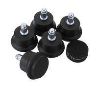 LOEFLIFA 5 pezzi Piedini Fissi per Sedie da Ufficio con Base Antiscivolo Sostituzione Rotelle per Mobili Stabili e Facili da Installare su Tutti i Tipi di Pavimento