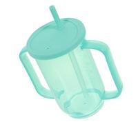 LOEFLIFA Bicchiere Assistenziale Antigoccia per Anziani e Donne in Gravidanza Tazza Ergonomica per Disfagia e Alimentazione Design Sicuro e Pratico per Pazienti Allettati