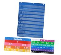 LOEFLIFA Carte Didattiche Numeri e Frazioni Colorate Educativo Matematica con Tabella Equivalenze Decimali per Apprendimento Interattivo e Sviluppo Cognitivo