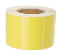 LOEFLIFA Etichette Termiche Adesive Gialle Rotolo Resistenti all Acqua per Spedizioni e Codici Barre Stampabili e Personalizzabili per Ufficio e Scuola