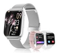 Loekneue New Smartwatch Donna con Chiamate Bluetooth 5.3 1.83" Orologio con del Sonno del Monitor Della Frequenza Cardiaca SpO2 Ciclo Mestruale IP68 Fitness Pedometro Android IOS (Argento)