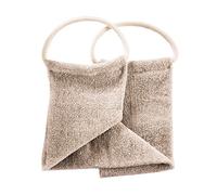 Loelle Hemp Exfoliating Mitt & Strap - Full Body Exfoliator Mitt and Back Scrubber Designed for Men, Reusable Dead Skin Remover, Made from Hemp, Linen & Cotton, Suitable for All Skin Types