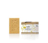 Loelle - Sapone Argan Biologico Realizzato con Ingredienti Naturali - Sapone Solido Corpo, Viso e Capelli - Sapone Detergente Viso Pelle Sensibile con Olio di Argan, Made in Marocco (75g)