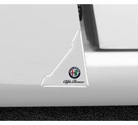 LOERSS 2 Pezzi Adesivi Anti Collisione Angoli Portiera Auto, Adesivi Protezioni Antiurto, Accessori Decorazioni Esterne, per Alfa Romeo Giulietta GT 159 147 156 Mito Brera Giulia F1,Transparent