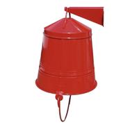 Löscheimer 10 Litro Zincato Rosso Feuerlöscheimer Incl. Supporto da Parete